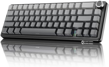 X Attack Shark X66 Clavier Mécanique sans Fil 65% avec Bouton, Clavier De Jeu RGB Échange Chaud 60%, BT/2,4 G/USB-C, Linear Switch, Touches PBT Imprimées sur Le Côté -Nuit Au Clair De Lune - Image 2