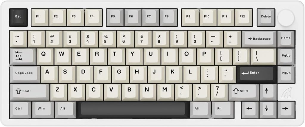 Clavier Mécanique sans Fil ATTACK SHARK X86, Blanc Étoilé, Aluminium CNC, RGB, BT/2,4G/USB-C, Mac/Win